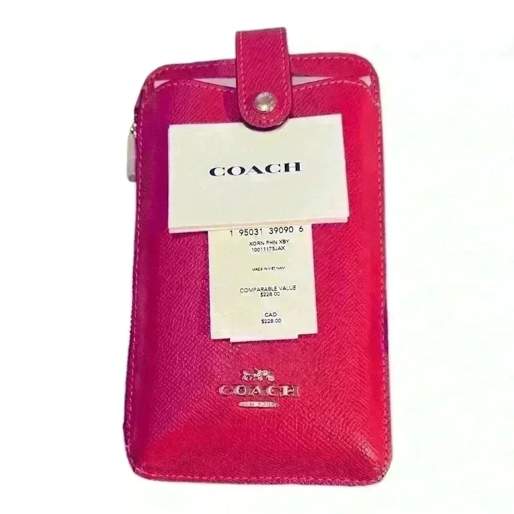 Coach Crossbody for Phone  Strawberry Haze   New With Tags